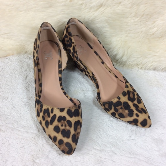 Journee Collection Shoes - Journee Collection Leopard Wedge Pumps Size 8.5